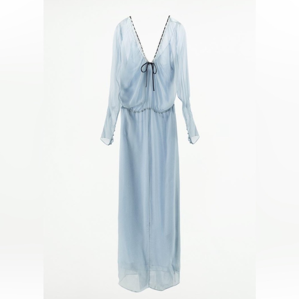 NEW Zara long blue lace dress
